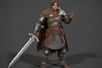 3d character modeling game character game assets 3d game art for video game ue5