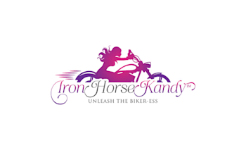 design unique bike race iron horse kandy logo