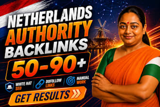 build high quality netherlands SEO high da dofollow contextual dutch backlinks