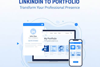 convert your linkedin profile into a portfolio website