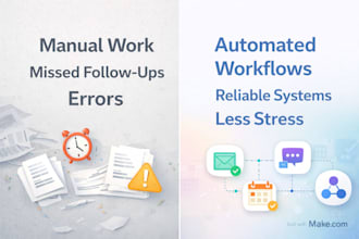 build business automations with make, airtable, and manychat