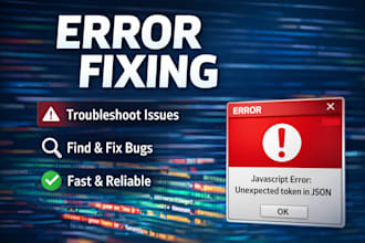 fix bugs and errors in your web or software project