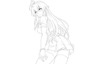 draw professional anime, furry, and nsfw sketches for you