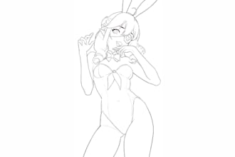 sketch your anime art and nsfw