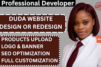 design a professional  duda or redesign duda website expert SEO migrate to duda