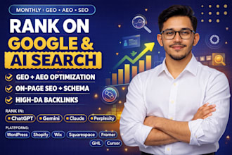 do monthly website aeo GEO ai SEO backlinks for gemini claude