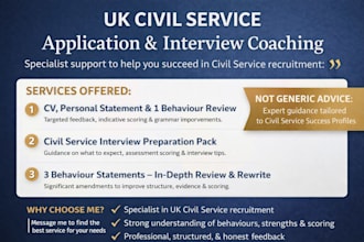 review and improve your UK civil service application