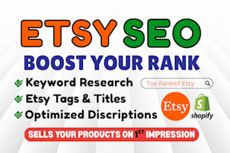 do top rank etsy, shopify SEO to boost etsy sales and ranking