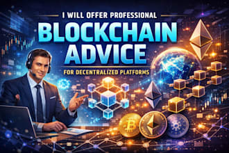 offer professional blockchain advice for decentralized platforms