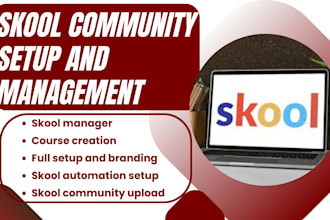 do skool community setup course creation automation and management