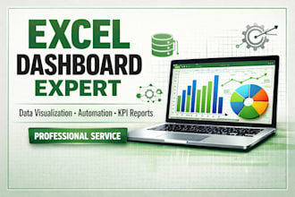 provide microsoft excel dashboards, reports, and automation
