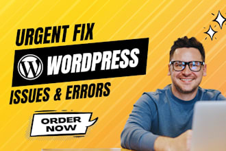 fix wordpress issues, fix wordpress error, wordpress bug fix urgently