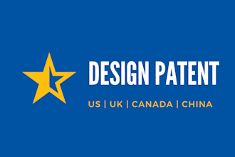 prepare design patent application for USA, UK and eu