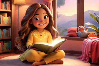 write children story books, children short stories, edit kids story book