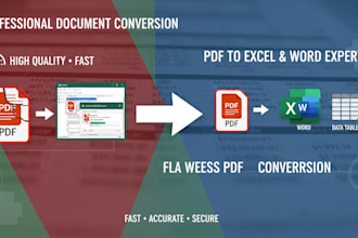 convert PDF to excel or word with high accuracy