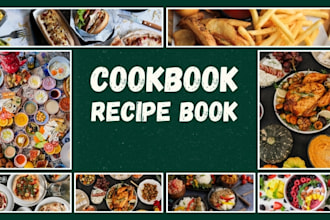 design and write recipes for cookbook recipe book and ebook
