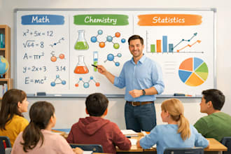 teach you math, chemistry and statistics