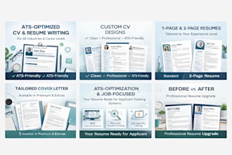 write an ats optimized CV resume and cover letter