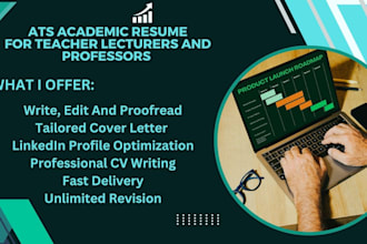 write an ats academic resume CV for teachers, lecturers professors