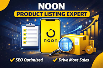 create and optimize noon product listings that drive sales
