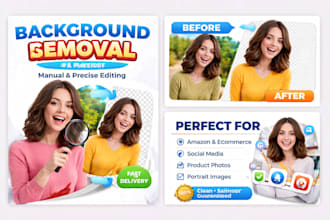 remove background from photos manually and deliver HD images
