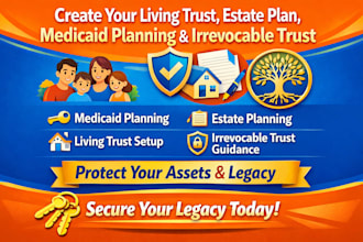 create living trust, medicaid planning and irrevocable trust documents