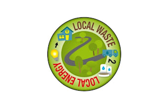 design monogram local waste 2 local energy logo