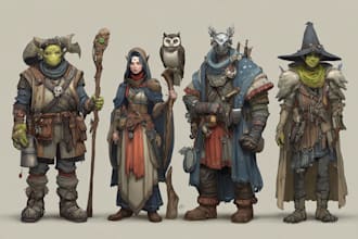 dnd character art and dnd character art