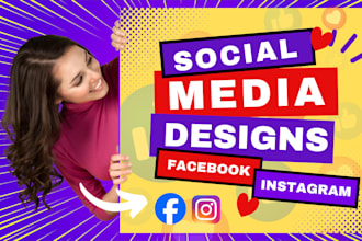 design  facebook and instagram post, flyers, ads