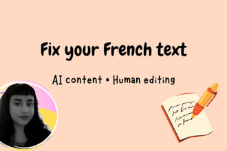 improve ai generated french texts
