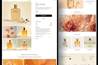 design perfume shopify, perfume website, fragrance website, perfume banner