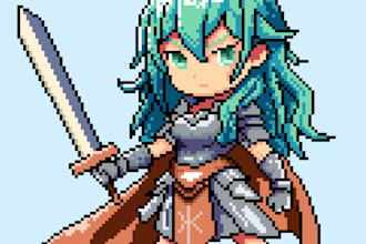 draw pixel art for anything you want