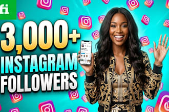 instantly get 3000 real instagram followers
