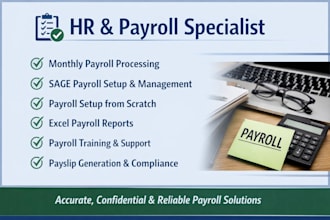 handle monthly payroll processing