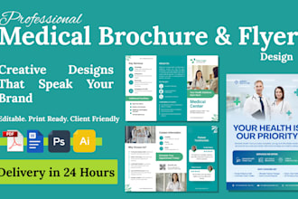design creative  medical, corporate and travel brochures and flyers