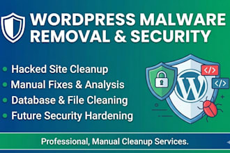 remove malware virus and fix a hacked wordpress website