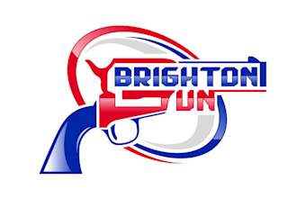 design modern gun logo