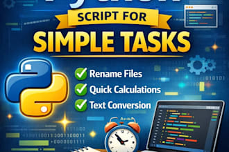 write a simple python script for your task