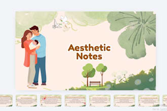 design aesthetic study notes for education purposes