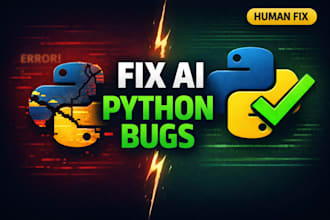 debug and fix ai generated python code or scripts