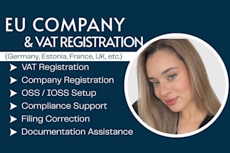 do company registration and vat oss ioss in germany, estonia, france, UK