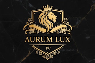 make minimalist luxury premium gold shop jewelry logo design