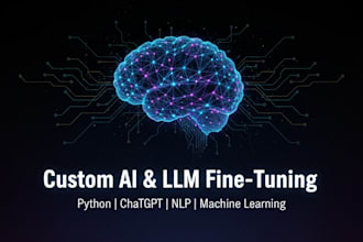 fine tune llms and build custom ai models using python