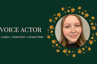 create a female character voice for games or animation