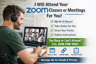 attend your virtual classes or meetings on your behalf