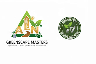 design eco friendly landscape and lawn care service logo