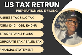 do US tax returns, US tax filling, business tax, llc tax, 1040, 1120, 1065 cpa