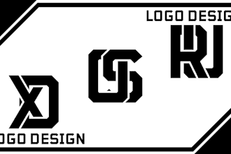 design logo using your initials or custom letter combinations