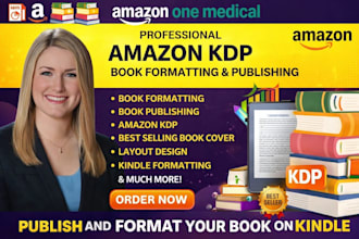 do amazon kdp book publishing, book formatting and ebook upload