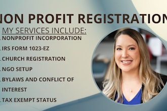 do fast 501c3 nonprofit registration, church ngo setup, and grant ready bylaws